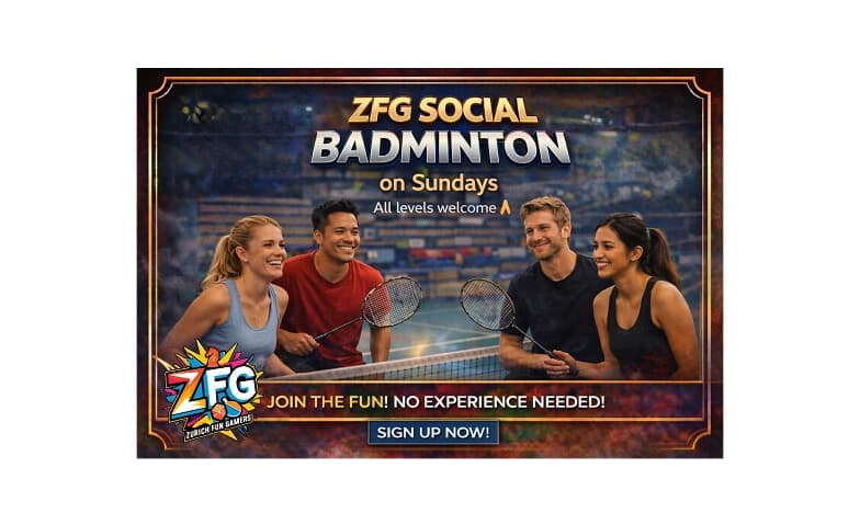 ZFG Sunday Smashes -Social Badminton in Zurich -All Level