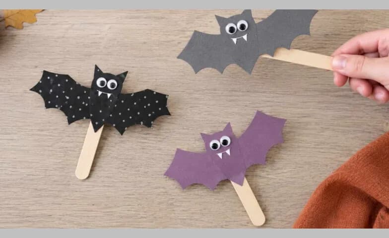 Flatter, flatter kleiner Nachtschwärmer: Fledermaus basteln