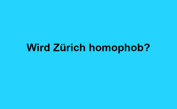 Frage zum Mittwoch: Wird Zürich homophob?