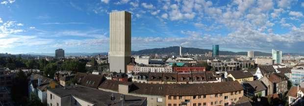 Swissmill-Hochhaus oder Badi unterer Letten?