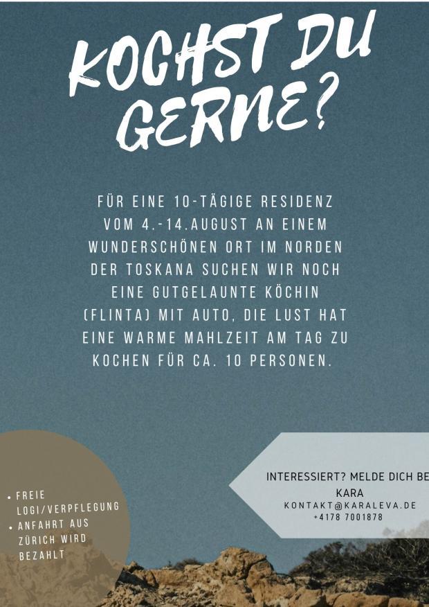Kochen in der Toskana im August
