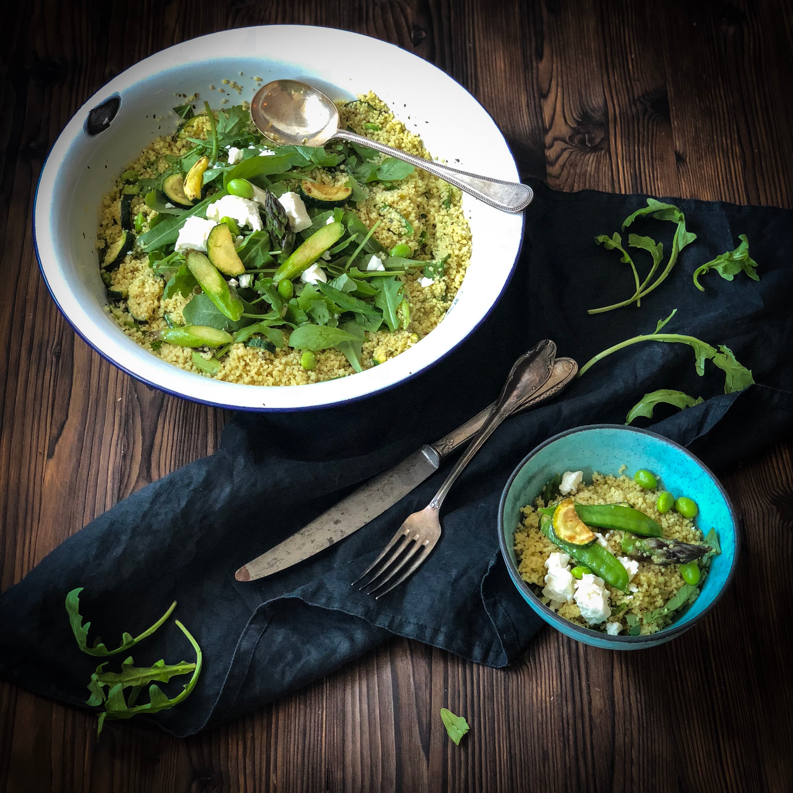 GREEN COUSCOUS-SALAT MIT GEMÜSE