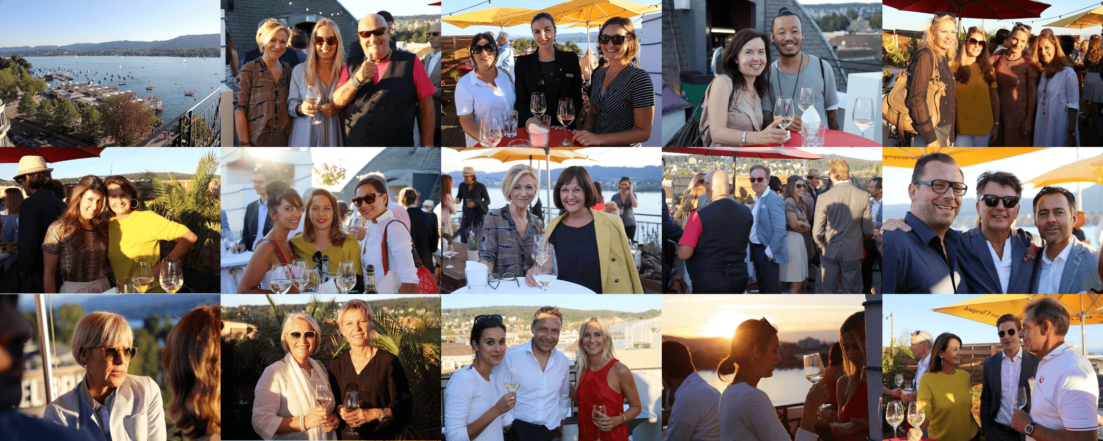 Business-Apéro in der Sky Bar - Hotel Eden au Lac