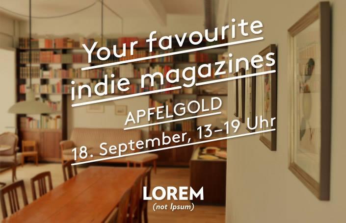 LOREM (not Ipsum) zum Anfassen – am Freitag 18.9. in Bern