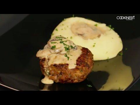 Mmh: Hacktätschli mit Pilzrahmsauce