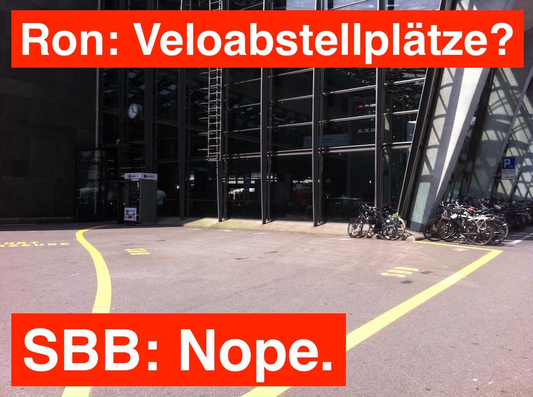 Hier doch keine Veloständer