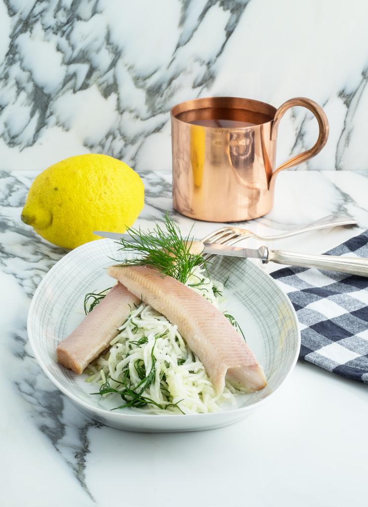 Geräucherte Forelle mit Kohlrabi und Zitronen-Honigdressing: »Die Forellen von Susanne Flückiger«