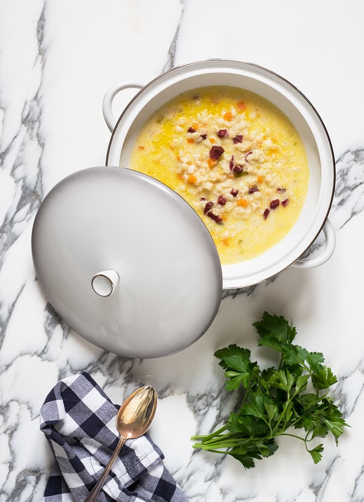 »Suppa da giutta«: Bündner Gerstensuppe