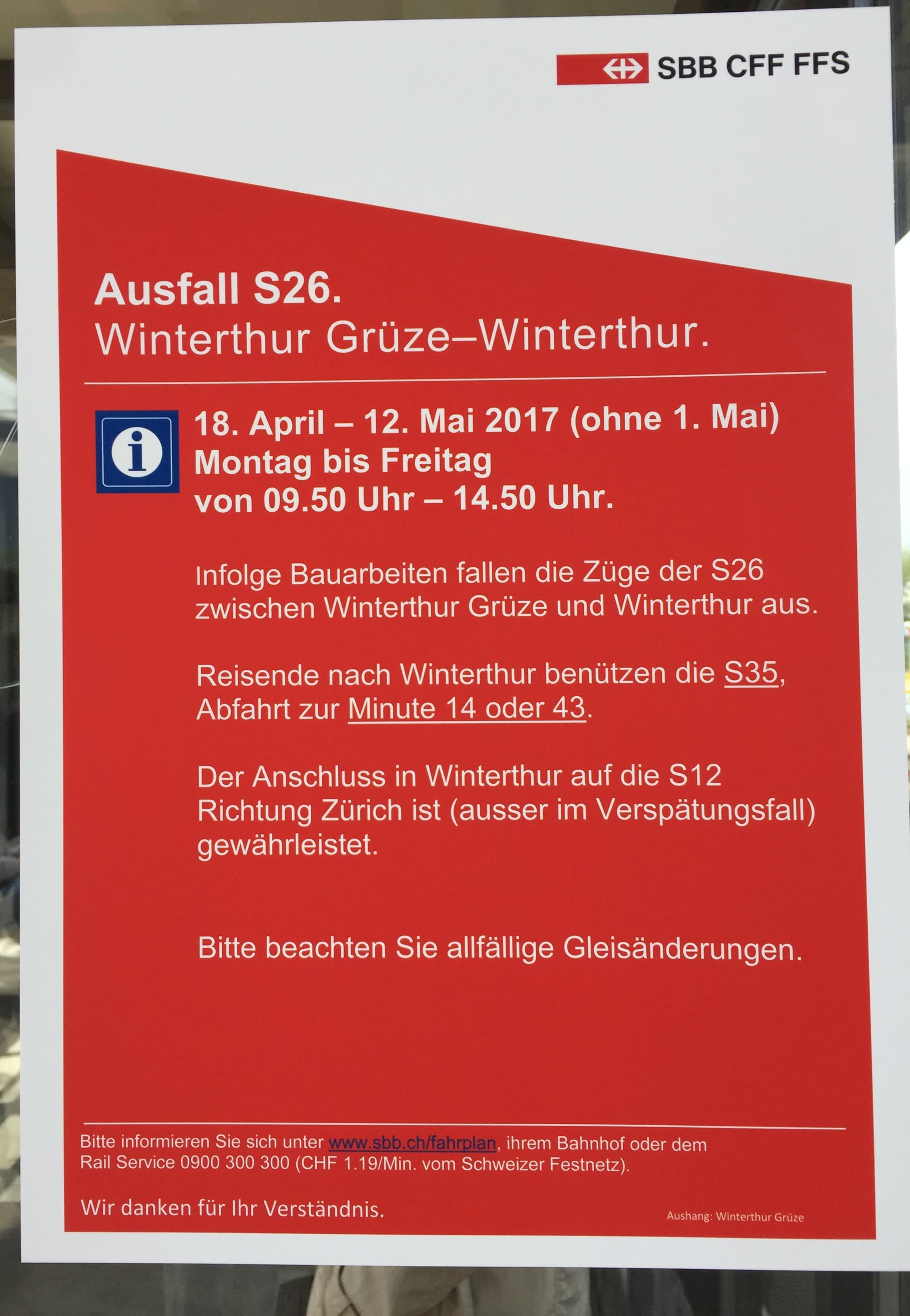Seen ist ein Ausflug wert. Aber: Fahrplan beachten!