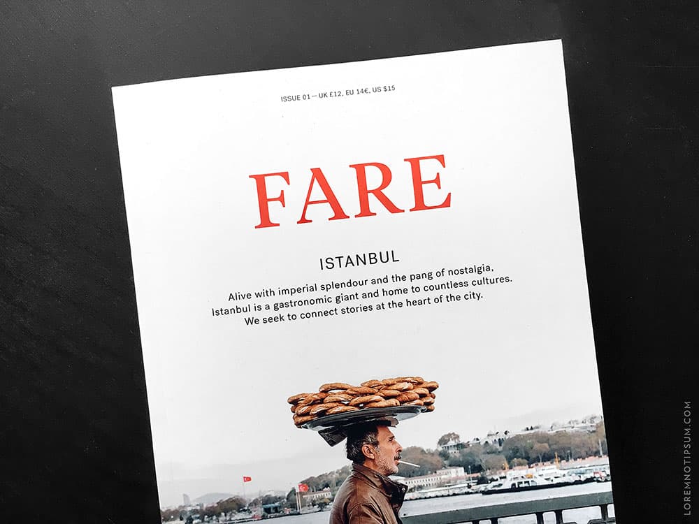 FARE Magazine: Im Herzen Istanbuls