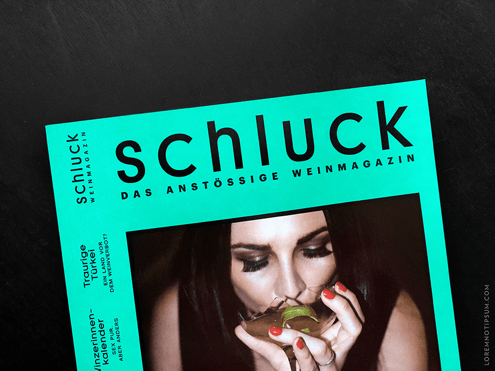 Noch ein Schluck. Und dann anstossen.