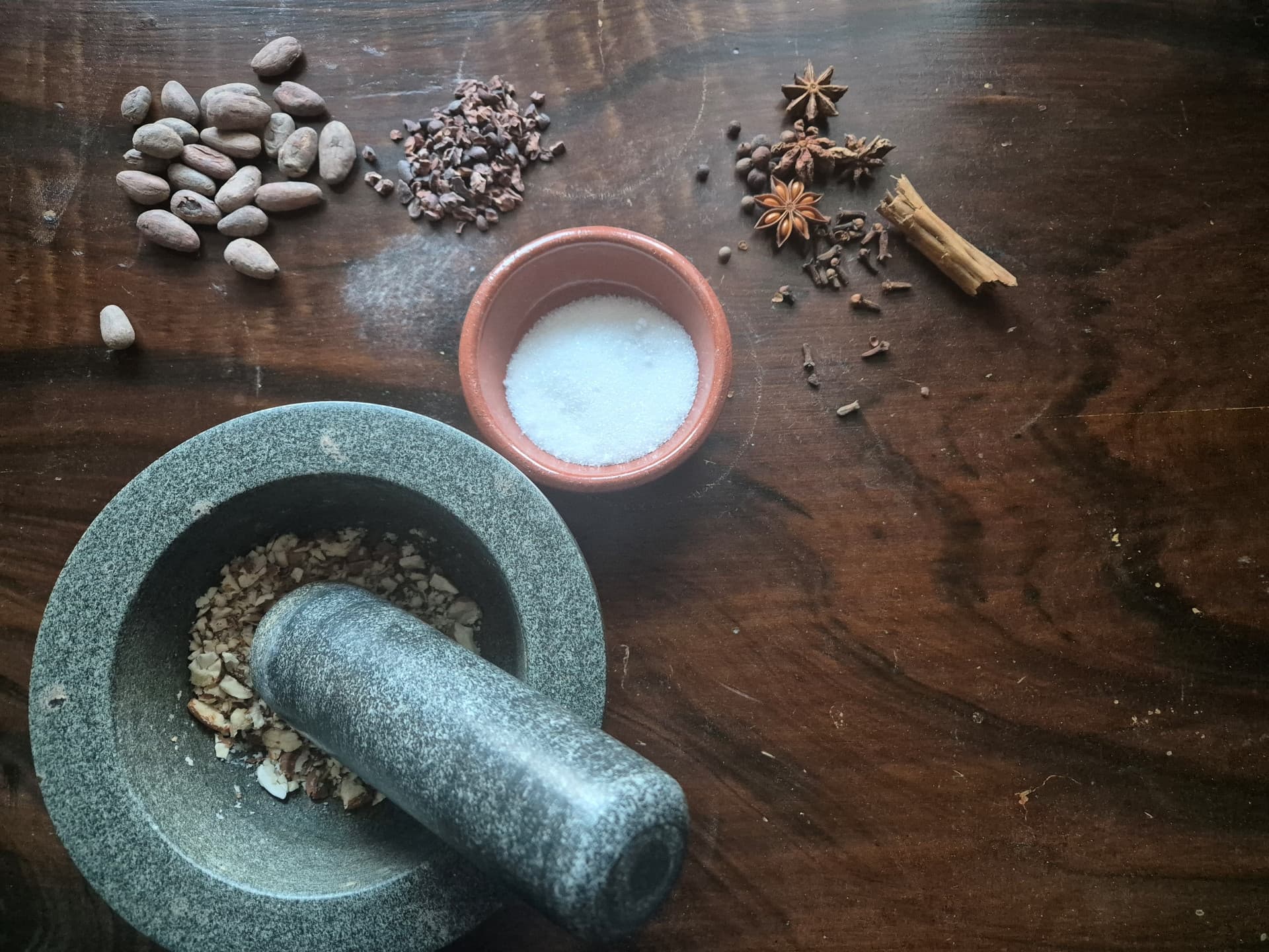 Mörser und Pistill fürs Naschen