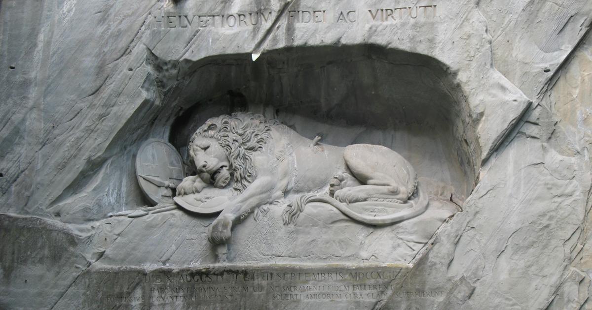Sparfuchs beim Löwendenkmal