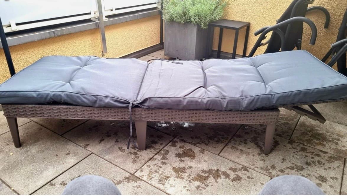 Gartenliege mit Auflage - 1