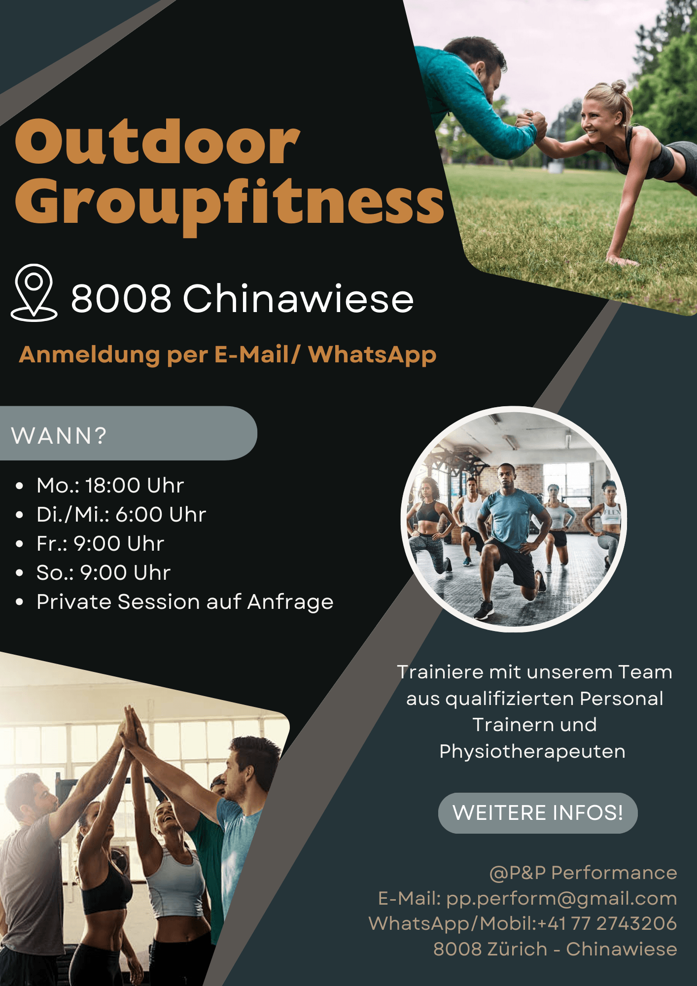 Train & Connect – Outdoor Groupfitness an der Chinawiese (8008 Zürich) - 1