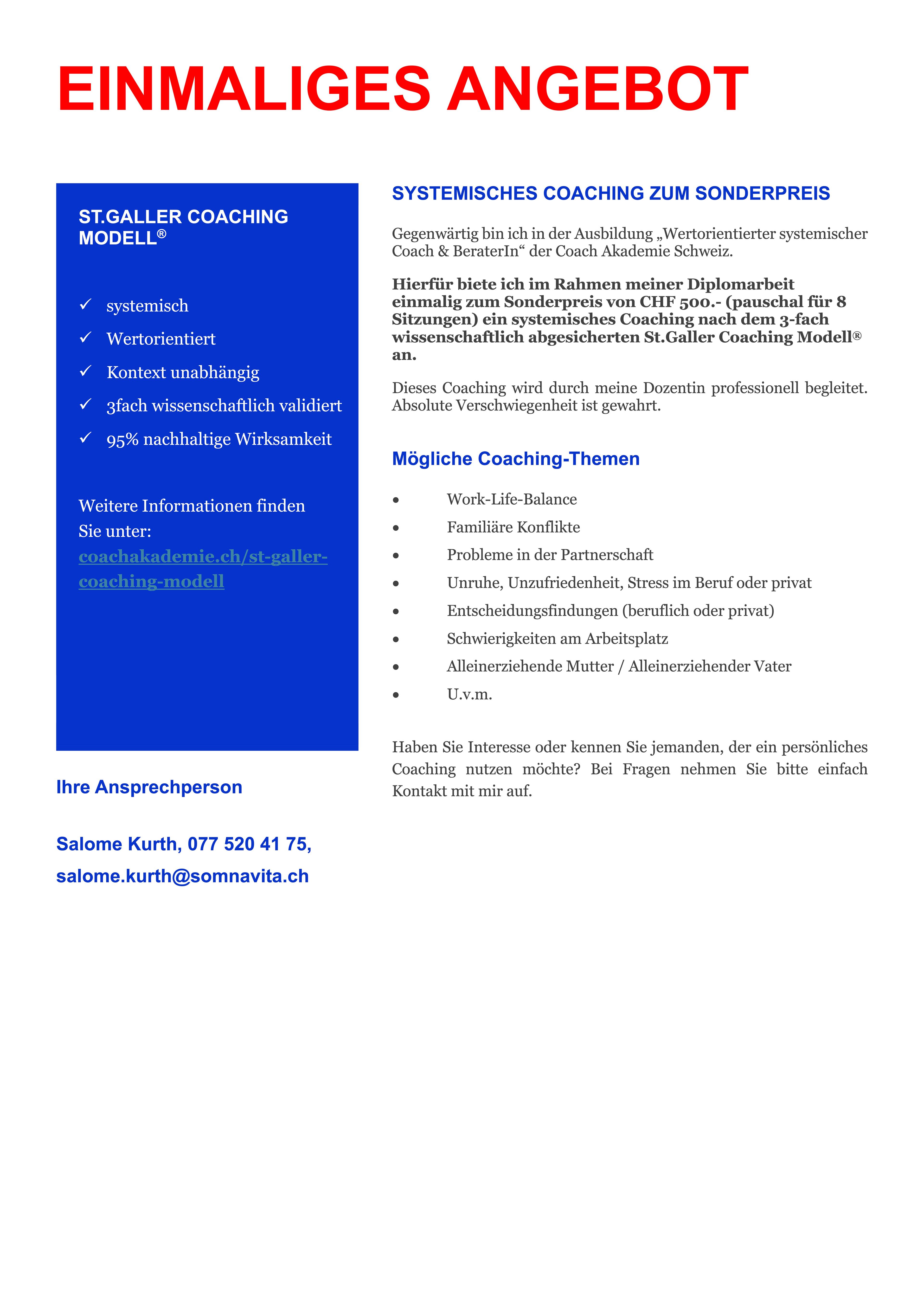 SYSTEMISCHES COACHING ZUM SONDERPREIS - 1