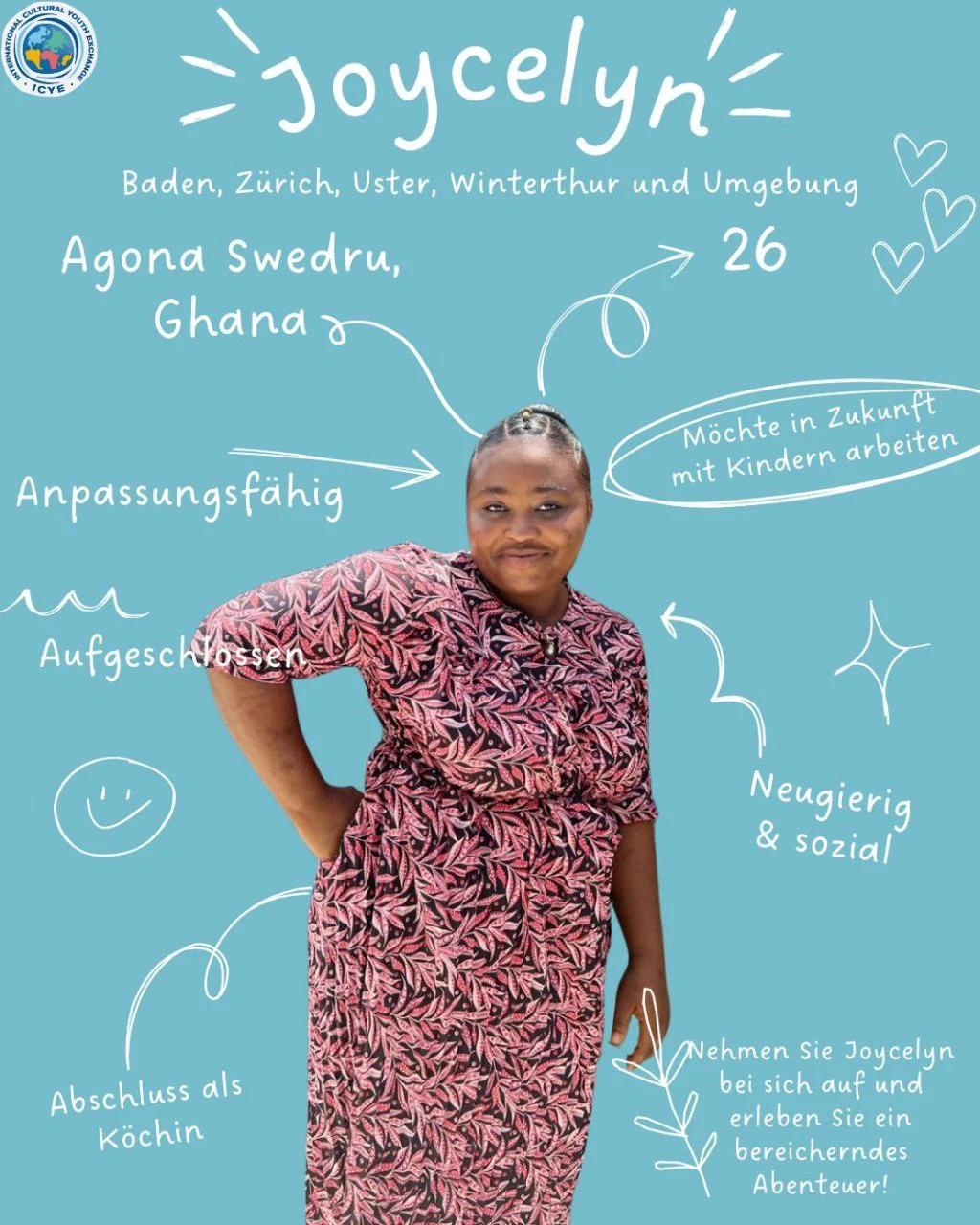 Zimmer / Gastfamilie für unsere internationale Volontärin Joycelyn aus Ghana - 1