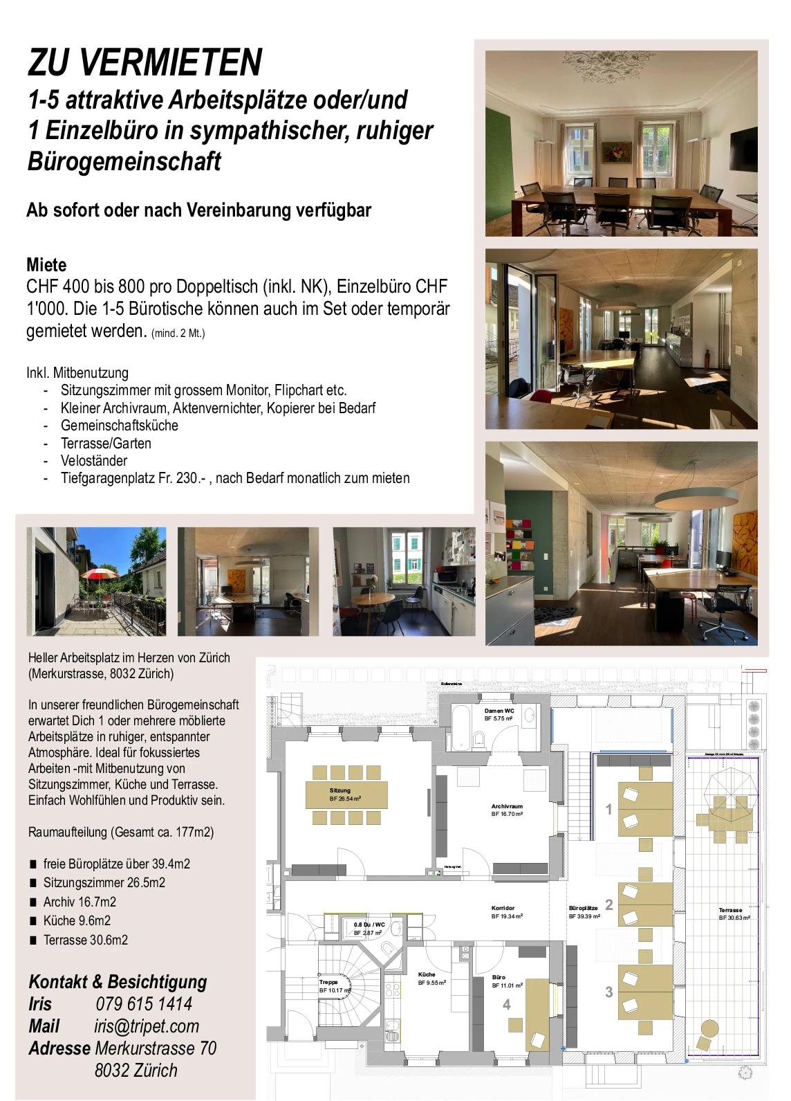 2-3 attraktive Doppelarbeitsplätze und 1 Einzelbüro in sympathischer Bürogemeinschaft - 3