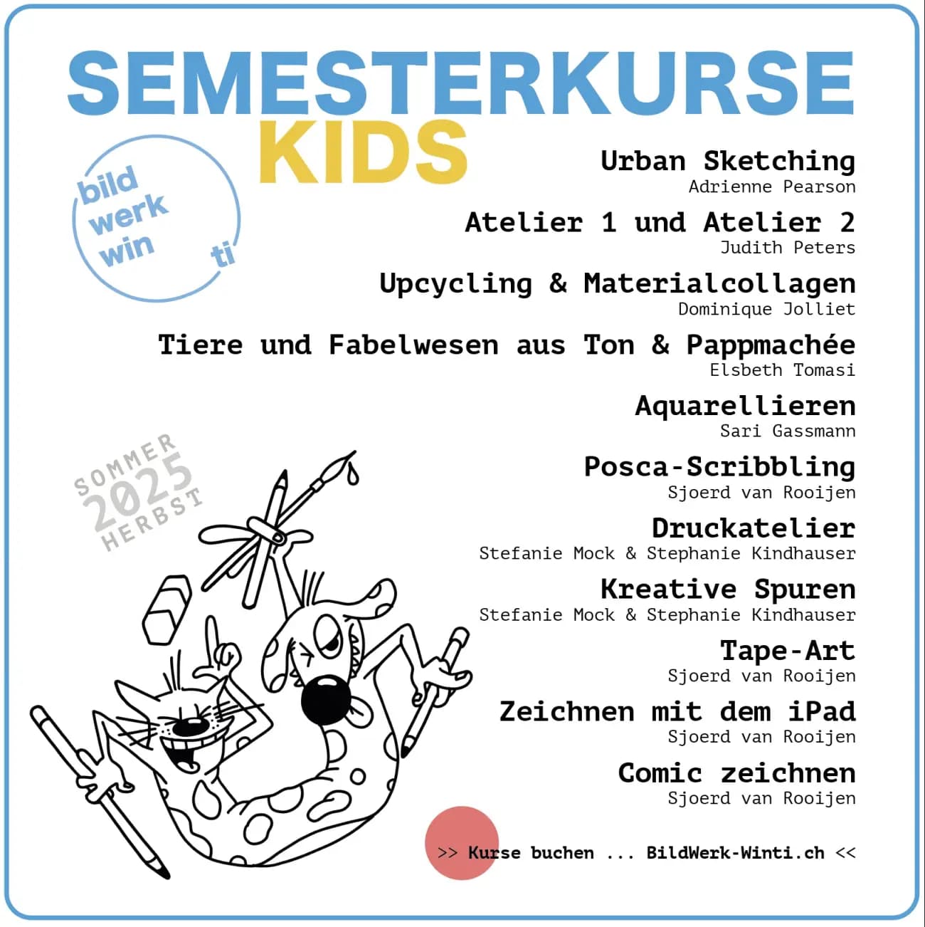 Zeichen- und Gedtaltungskurse für Kids - 1
