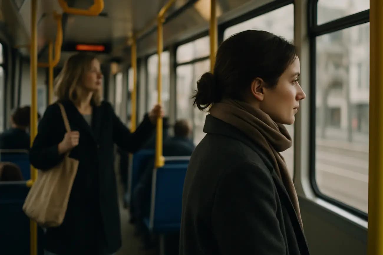 Die Frau im Tram