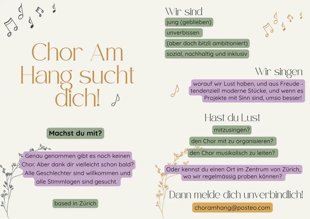 Ich gründe einen Chor - machst du mit?