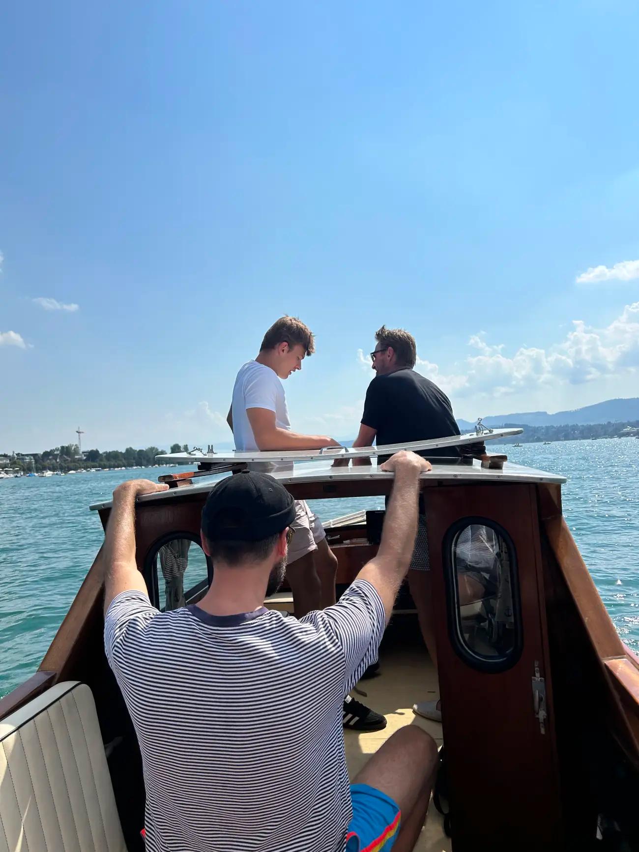 Liebevoll restauriertes Schweizer Vintage-Fischerboot zum Cruisen, Baden, Sünnele. - 2