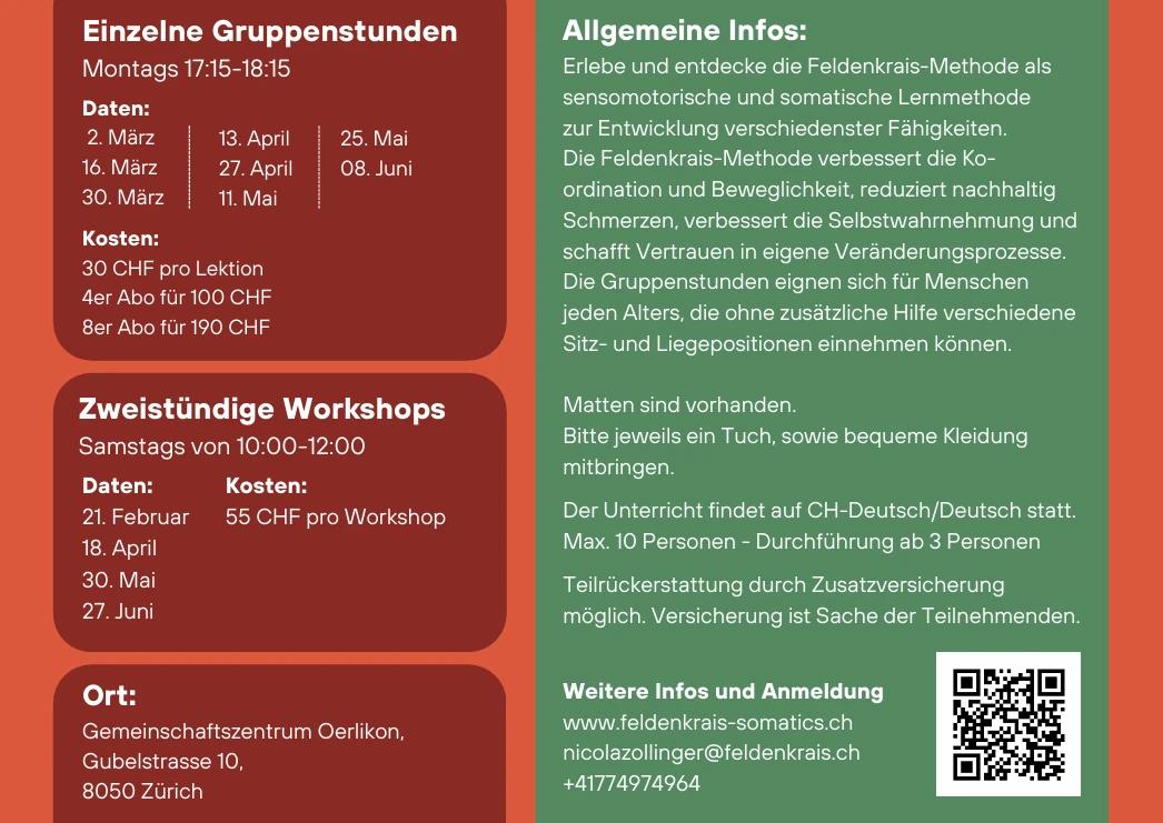 Feldenkrais-Methode Gruppenstunden & Workshops - 2