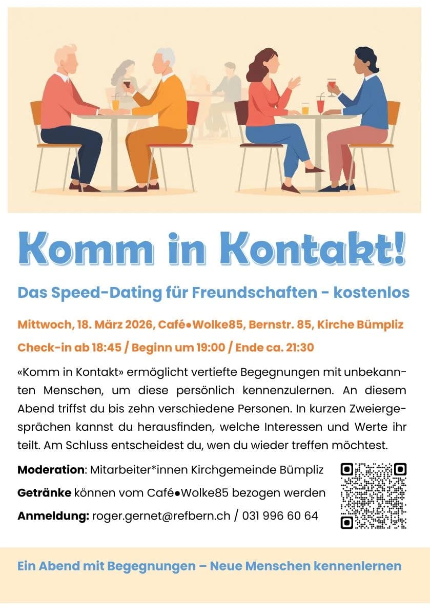 Komm in Kontakt - Das Speed-Dating für Freundschaften - 1
