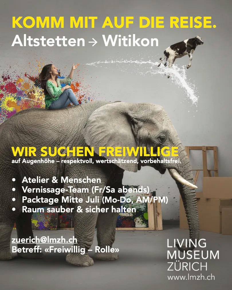 Living Museum Zürich sucht Freiwillige