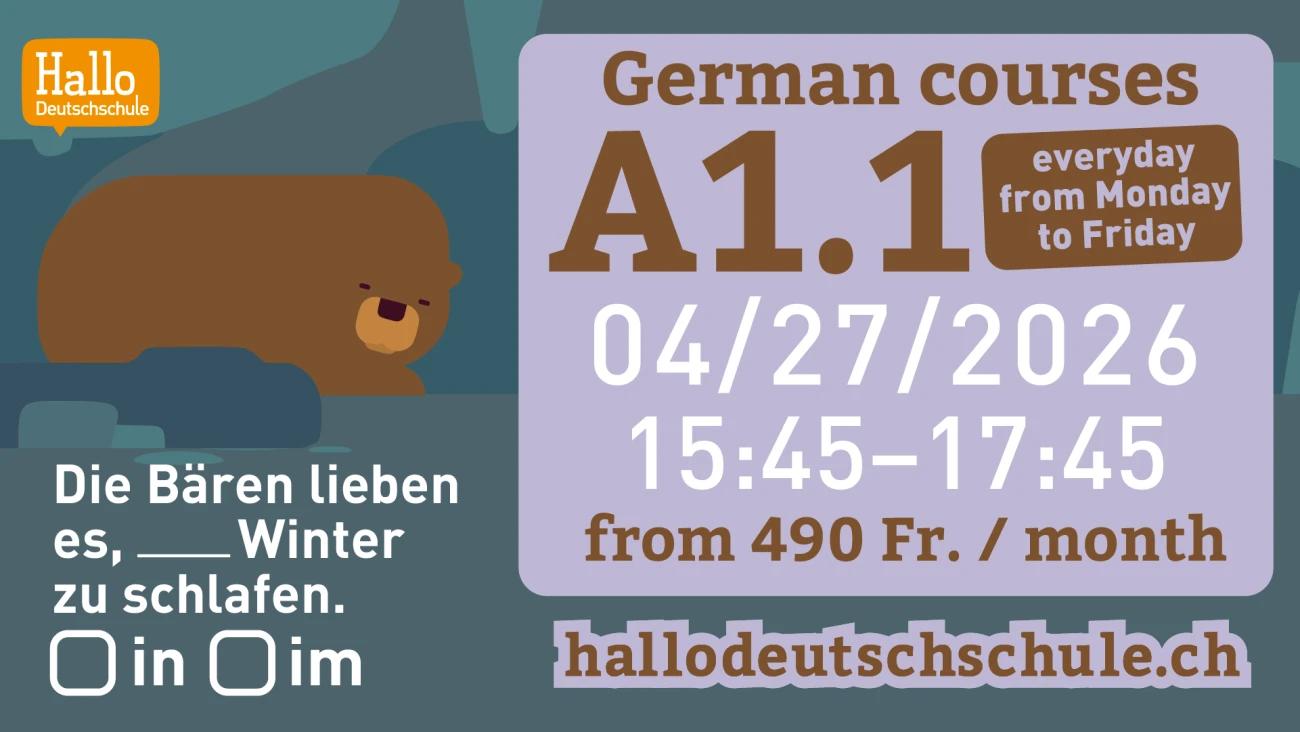A1.1 German course intensive - 1