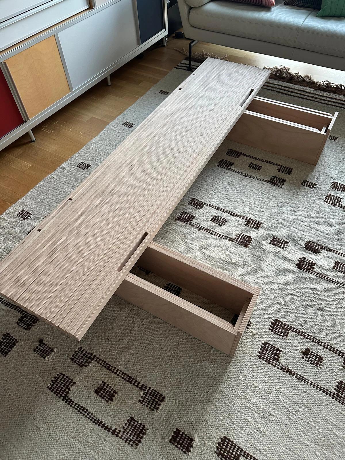 Tojo V Bett, Design Roy Schäfer, ausziehbar - 2