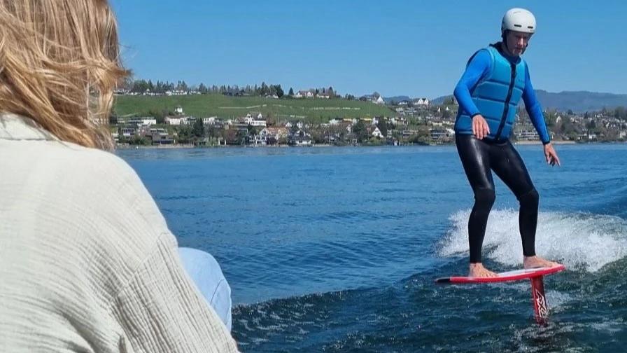 Foilen lernen auf dem Zürichsee - 1