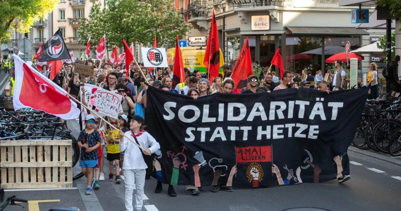 Solidarische Grüsse in die Stadt