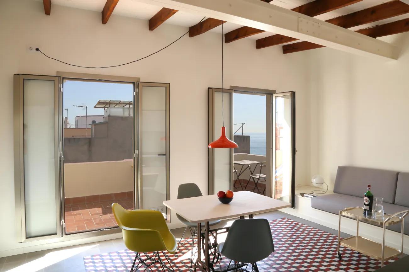 Möbliertes Studio mit Meerblick in Barcelona - 2