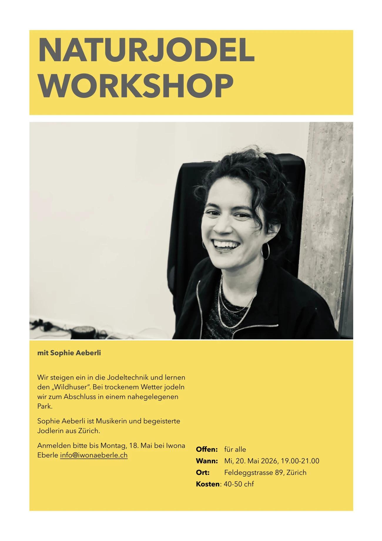 Naturjodel-Workshop mit Sophie Aeberli - 1