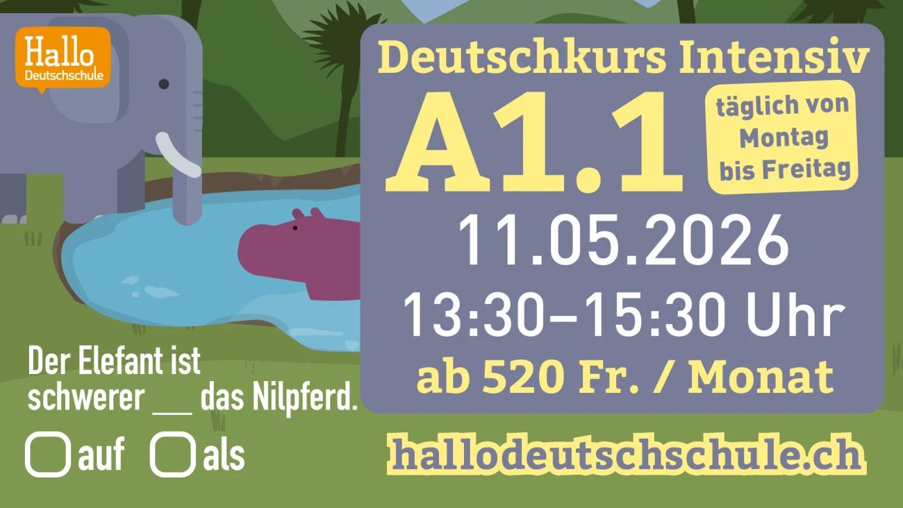 A1.1 Deutschkurs intensiv - 1