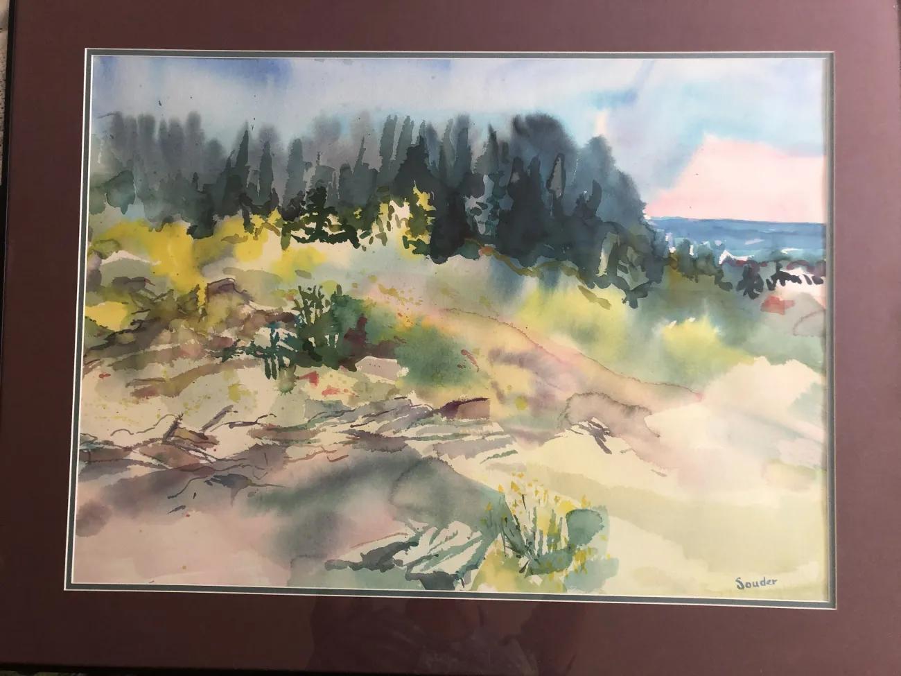 Landschafts-Aquarell - 1
