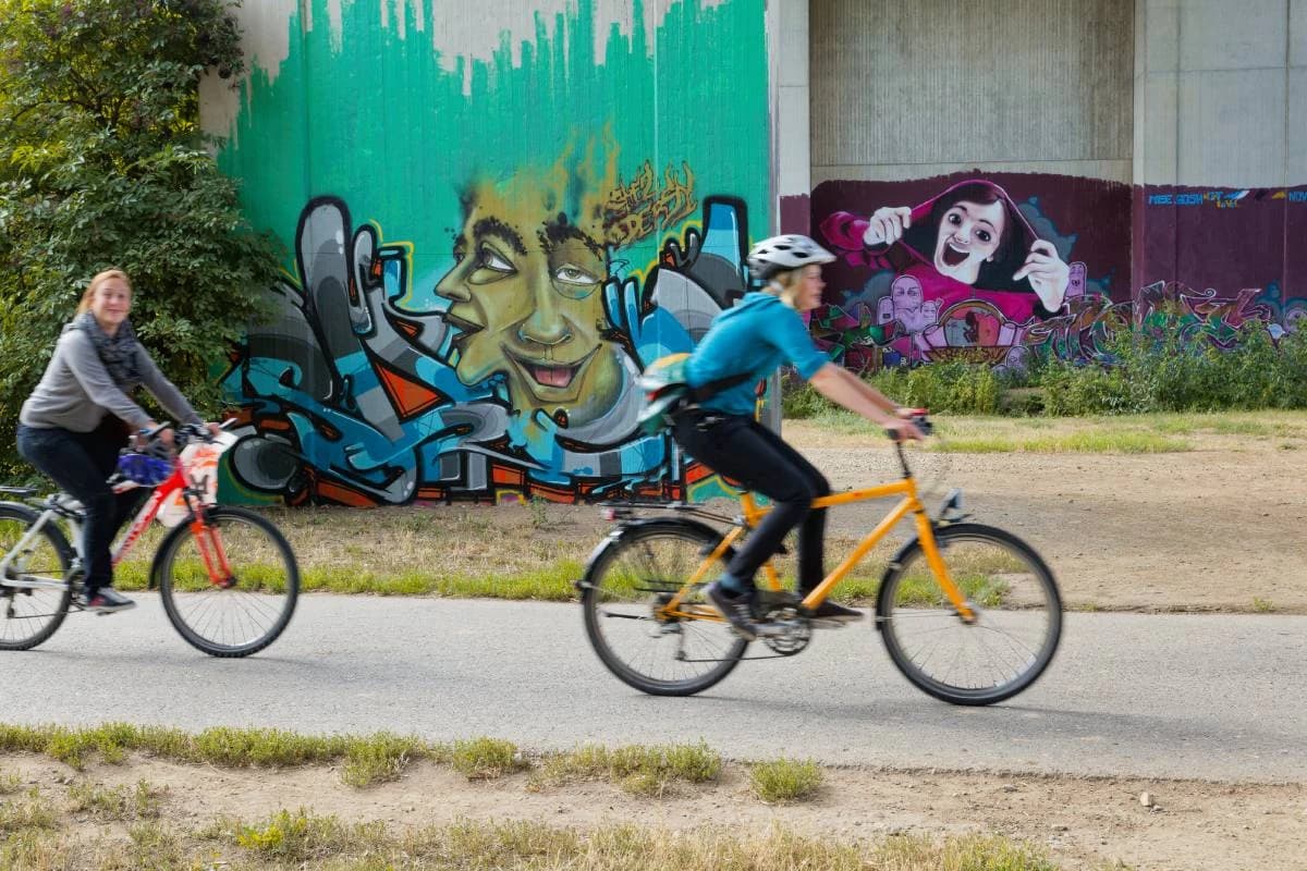 Velotour und Grafitti