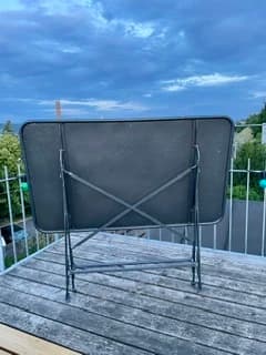 Klapptisch Metall blau 120x70 - 3