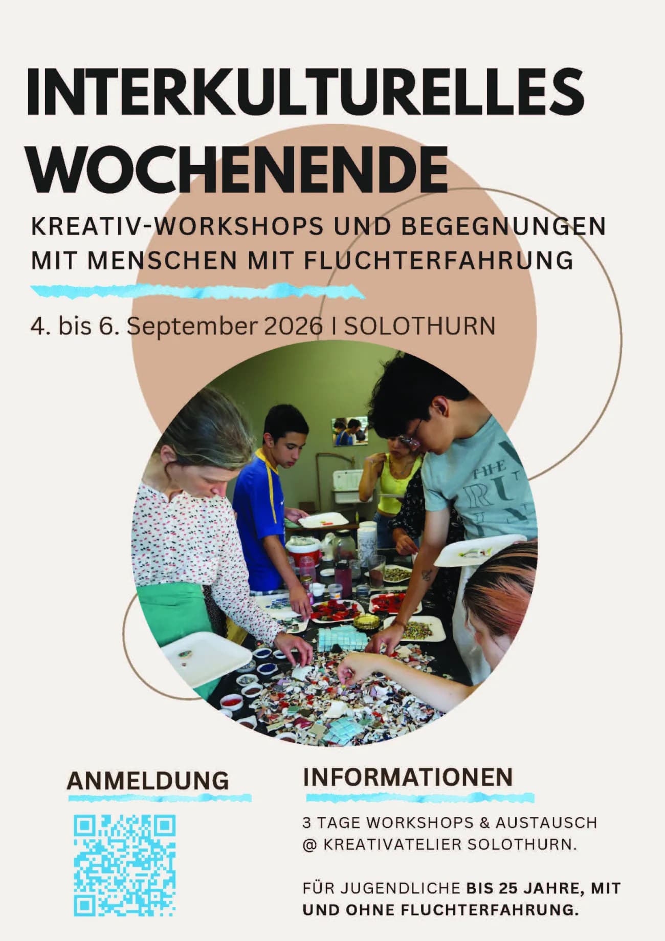Teilnehmende gesucht: Interkulturelles Weekend in Solothurn– Kreativ-Workshops, Begegnungen und Austausch - 1