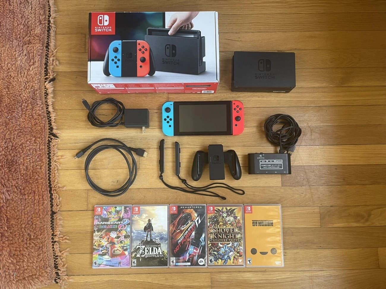 Nintendo Switch 32 GB mit 5 Spielen - 1