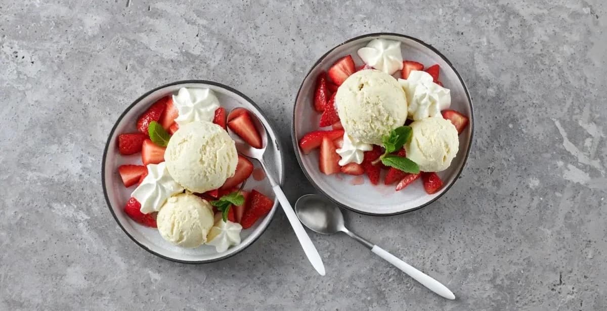 Glace von vorgestern