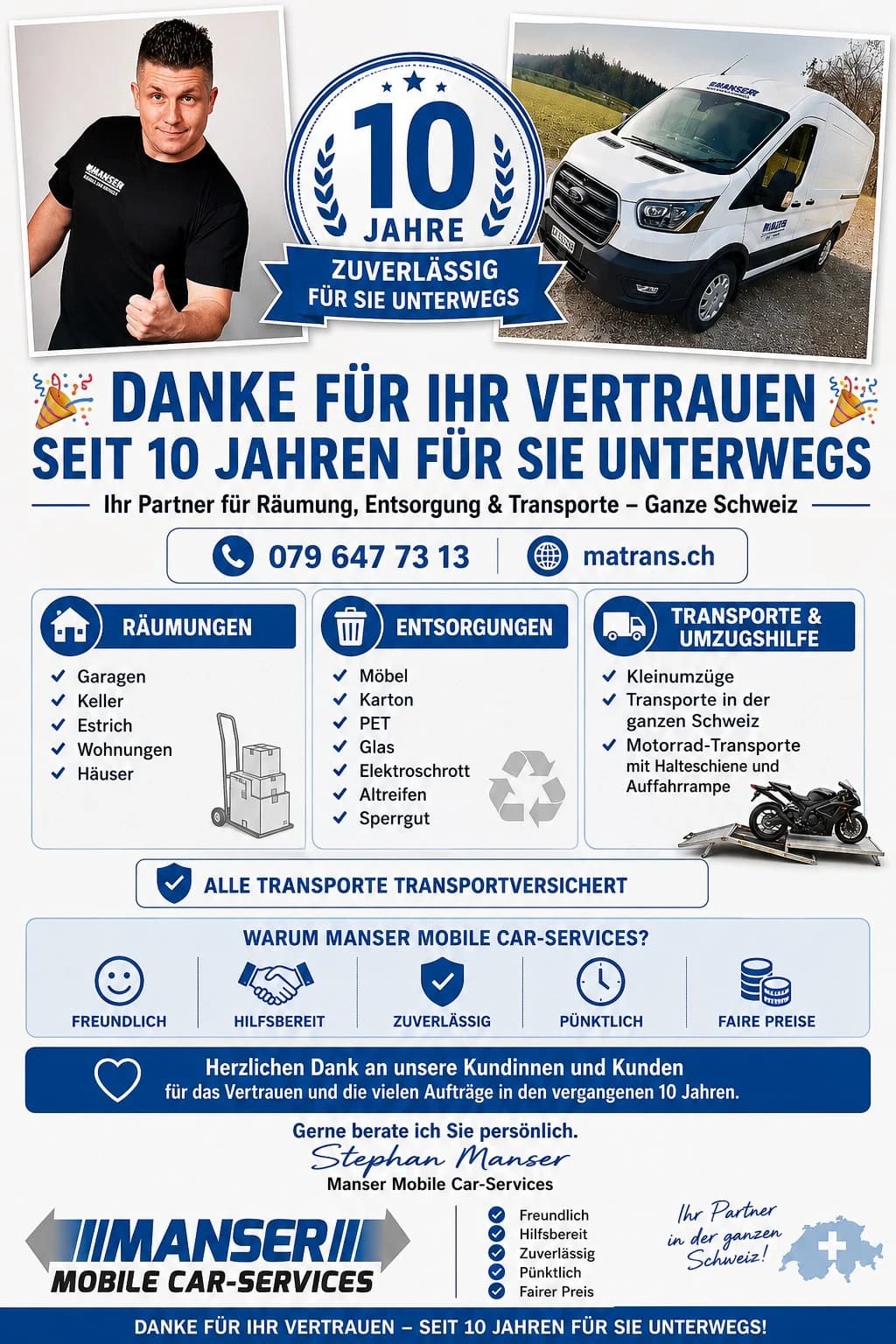 Entrümpeln , Entsorgen ? Transport ? Umzugshilfe ?/ 079 647 73 13 ( Auch bei wenig Entsorgungsgut ( Ganze CH ) - 3