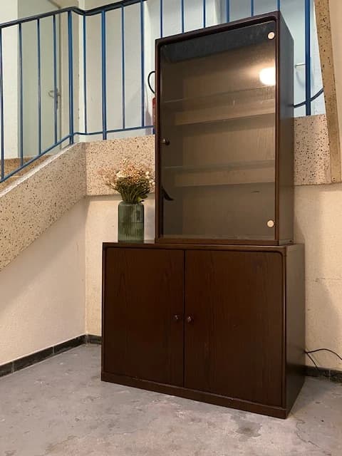 Vintage Vitrine und Kommode, Lüning, 90er Jahre, Zürich - 1