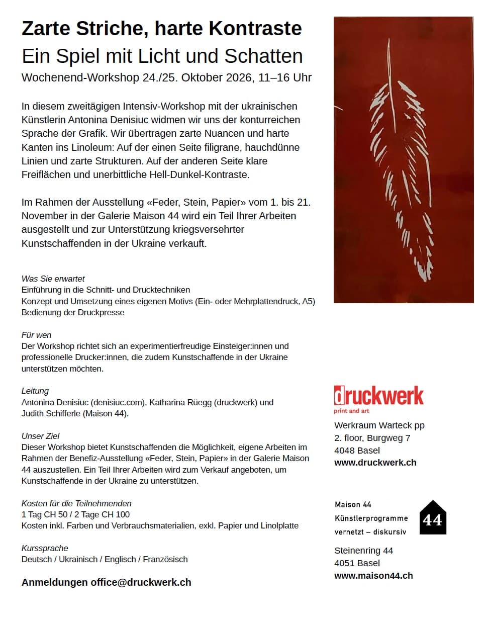 Linolschnitt-Workshop - 1