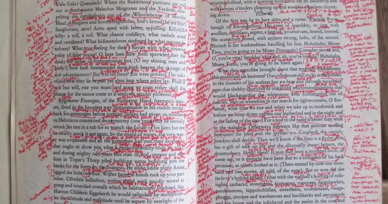 Lesegruppe mit James Joyce’ «Finnegans Wake»