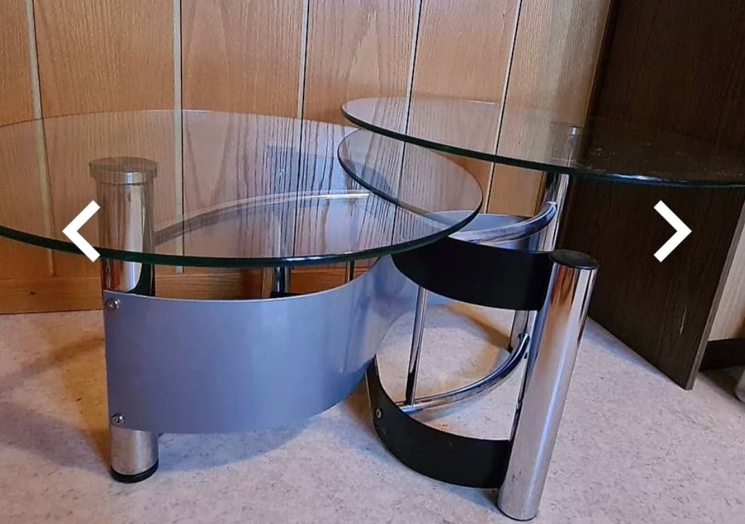 Salontisch mit drehbaren Glasplatten - 1