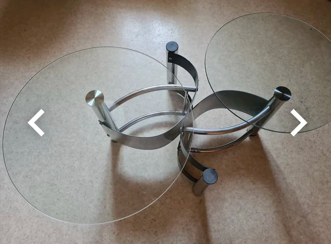 Salontisch mit drehbaren Glasplatten - 2