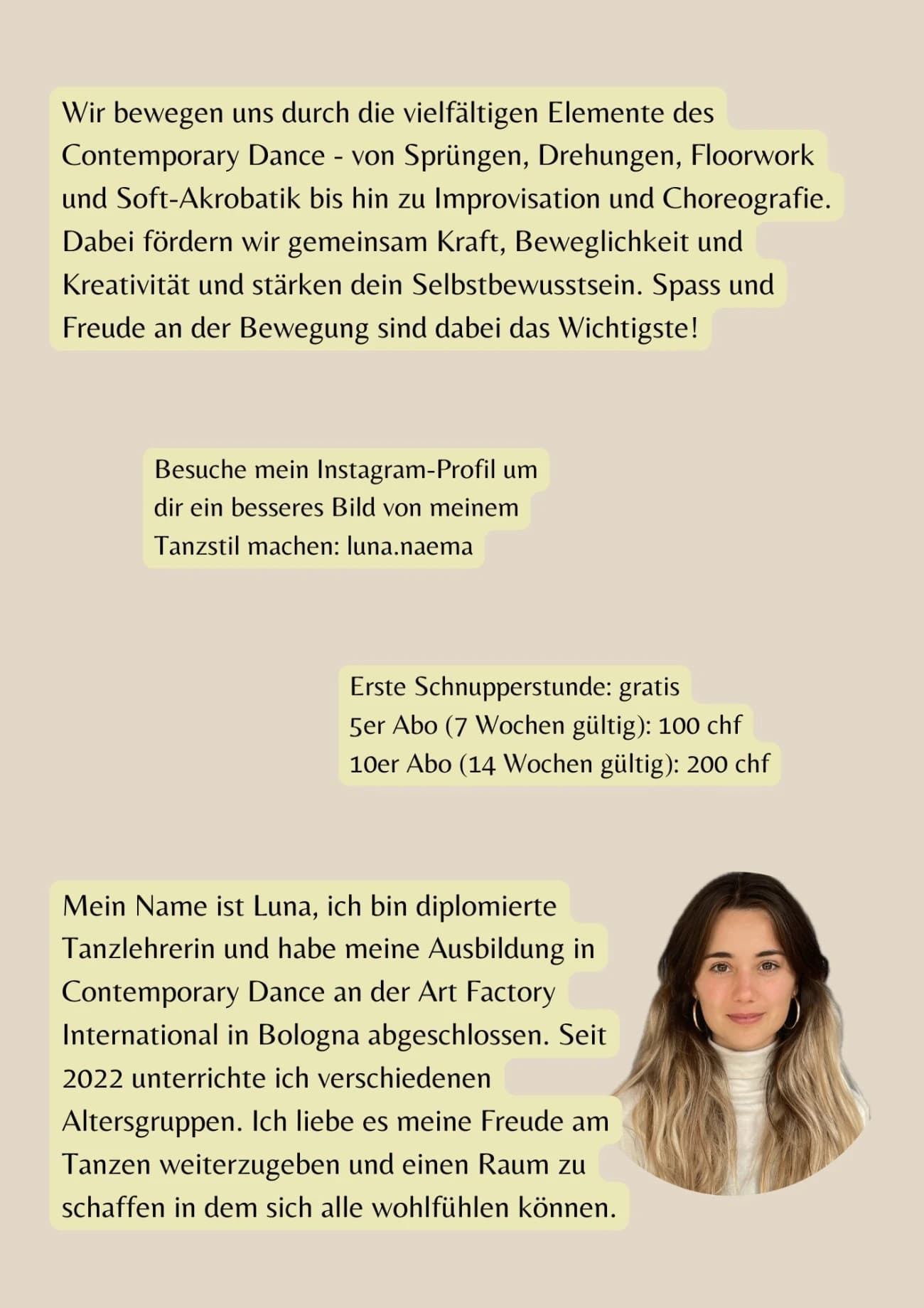 Contemporary Dance Class für Kids und Teens - 2