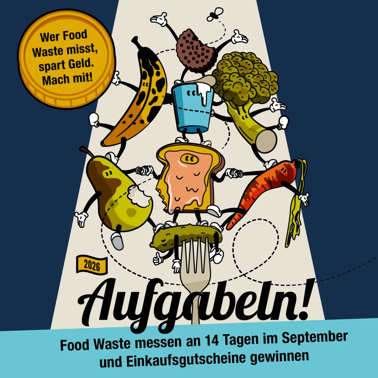Aufgabeln! Gemeisam Food Waste messen - 1